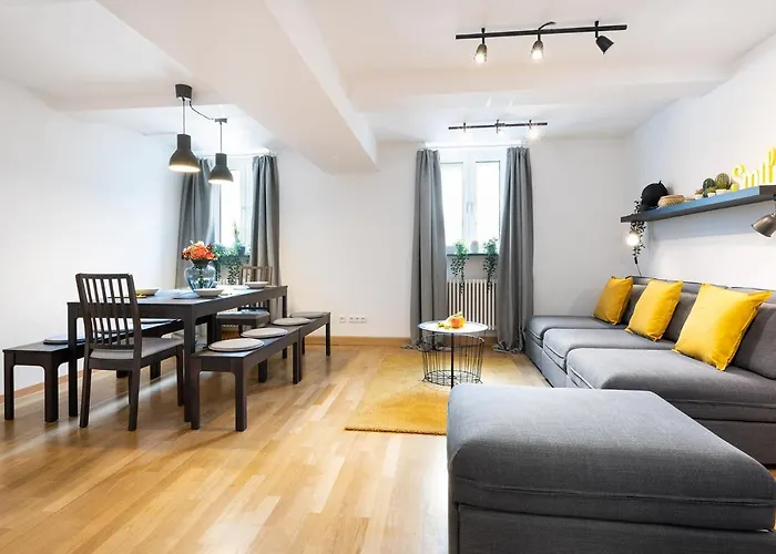 Marienplatz Apartment 2 Bedrooms Living Room Kitchen